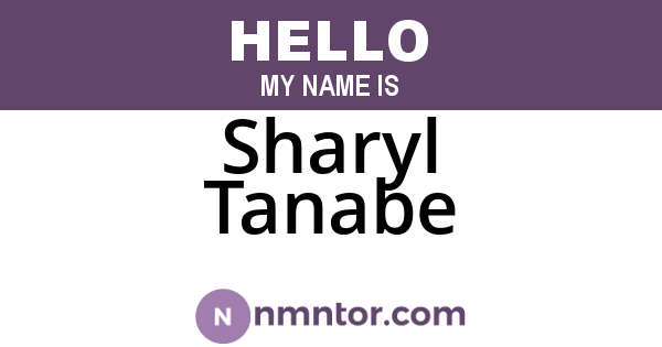 Sharyl Tanabe