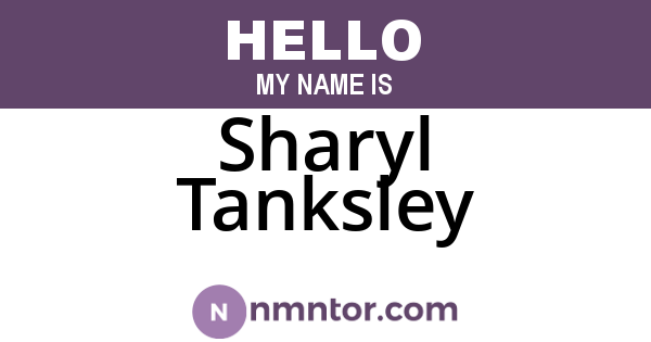 Sharyl Tanksley