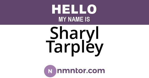 Sharyl Tarpley