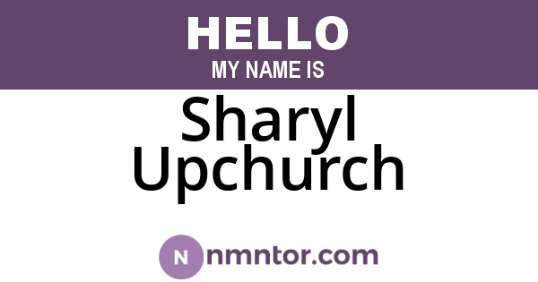 Sharyl Upchurch
