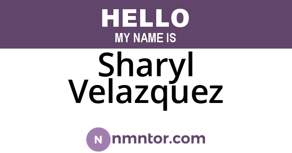 Sharyl Velazquez