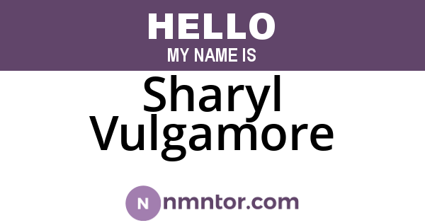 Sharyl Vulgamore