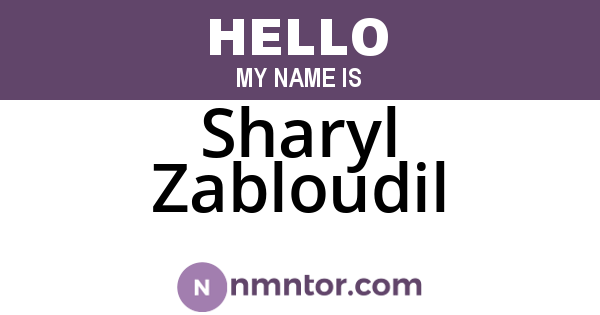 Sharyl Zabloudil