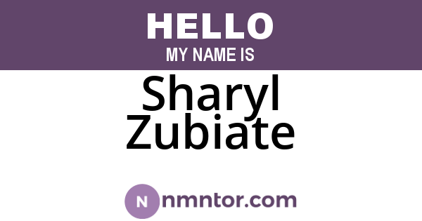 Sharyl Zubiate