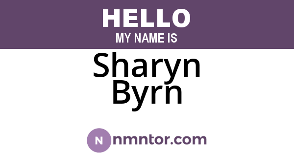 Sharyn Byrn