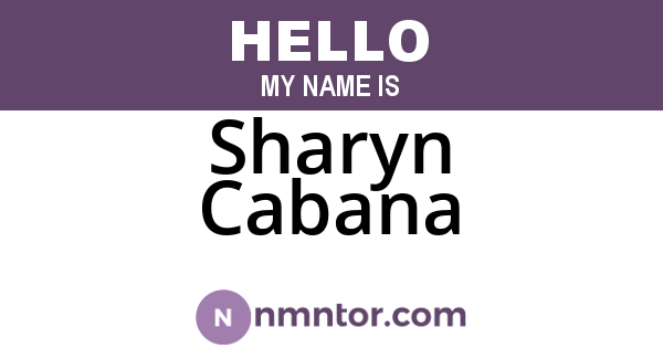 Sharyn Cabana