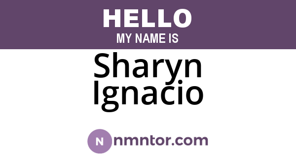 Sharyn Ignacio