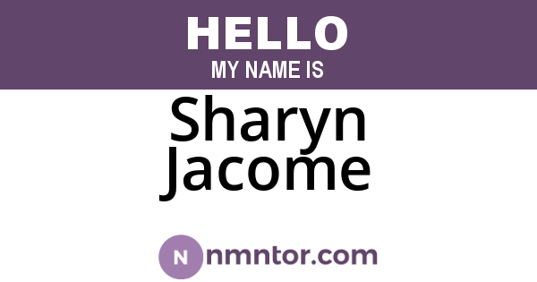 Sharyn Jacome