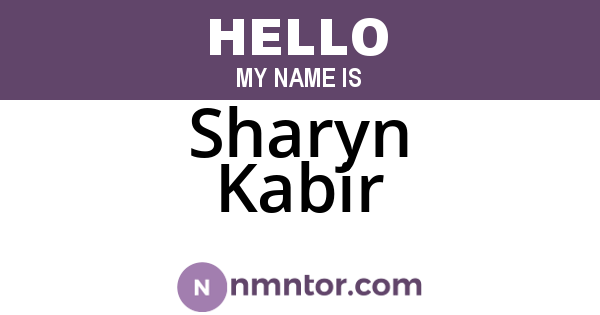 Sharyn Kabir