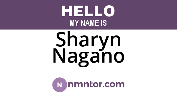 Sharyn Nagano