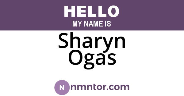 Sharyn Ogas