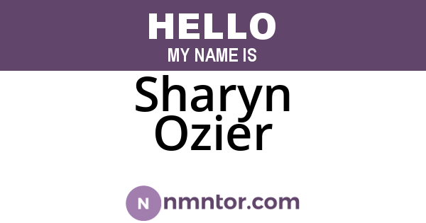 Sharyn Ozier