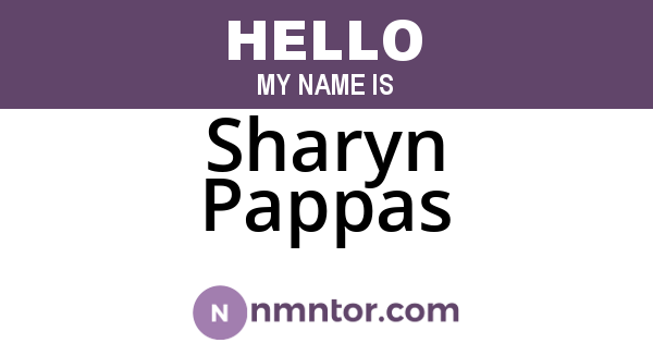 Sharyn Pappas