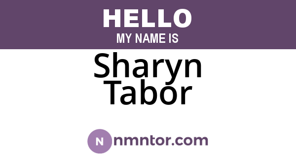 Sharyn Tabor
