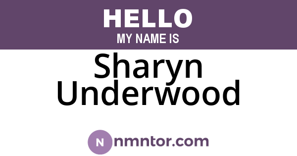 Sharyn Underwood