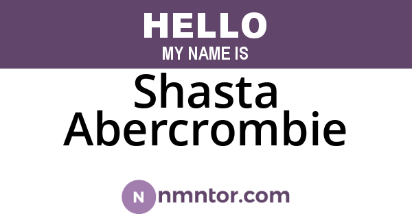 Shasta Abercrombie