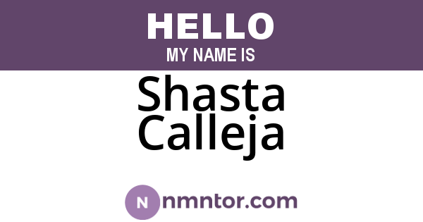 Shasta Calleja