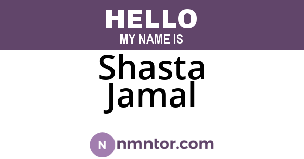 Shasta Jamal