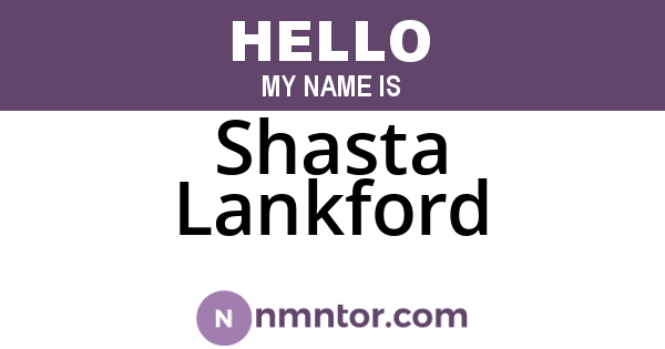 Shasta Lankford