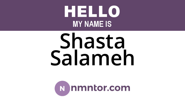Shasta Salameh