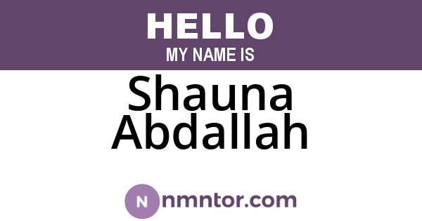 Shauna Abdallah