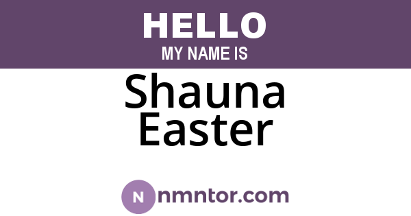 Shauna Easter