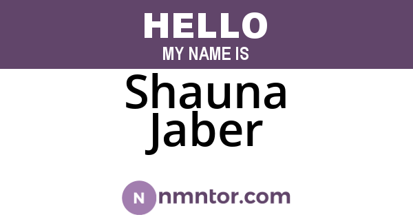 Shauna Jaber