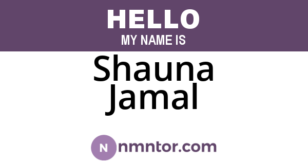 Shauna Jamal