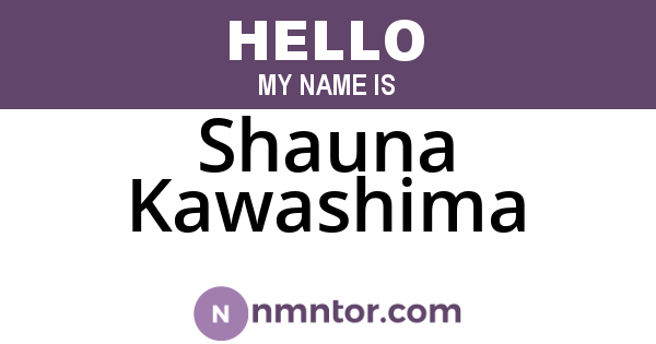 Shauna Kawashima