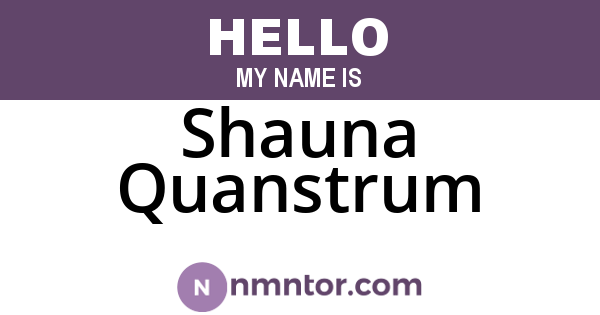 Shauna Quanstrum