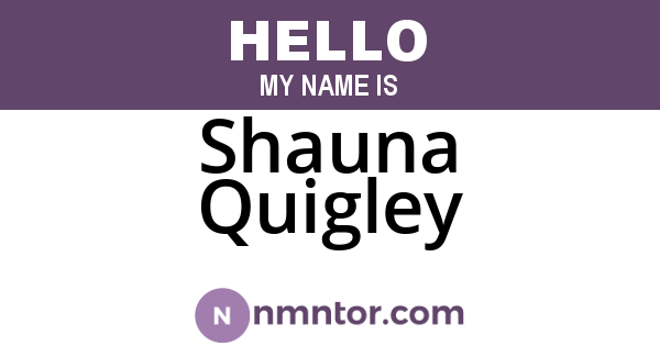 Shauna Quigley