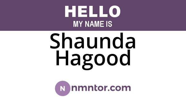 Shaunda Hagood