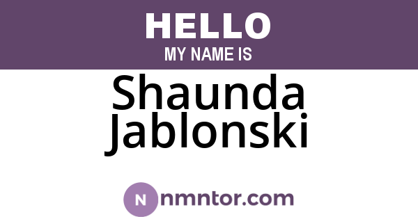 Shaunda Jablonski