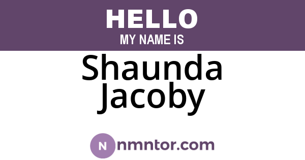 Shaunda Jacoby