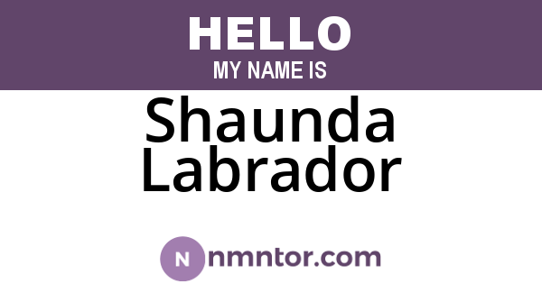 Shaunda Labrador
