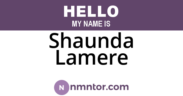 Shaunda Lamere