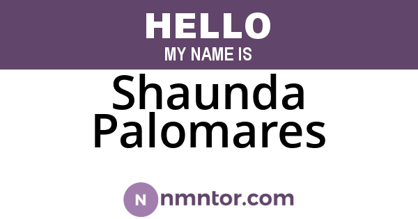 Shaunda Palomares