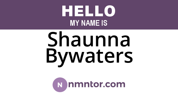 Shaunna Bywaters