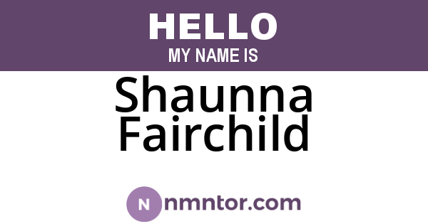 Shaunna Fairchild