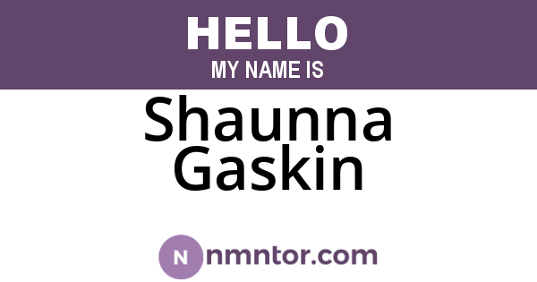 Shaunna Gaskin