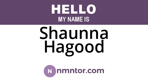 Shaunna Hagood