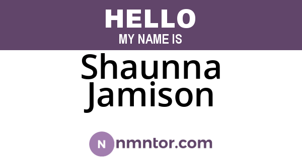 Shaunna Jamison
