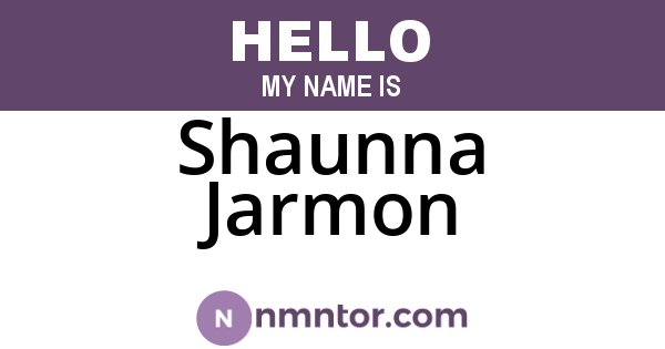 Shaunna Jarmon