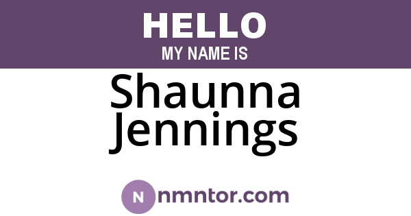 Shaunna Jennings
