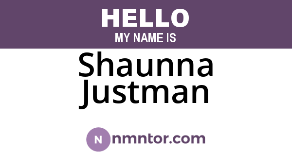 Shaunna Justman