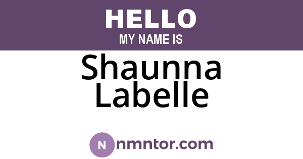 Shaunna Labelle