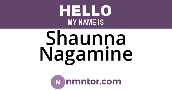 Shaunna Nagamine