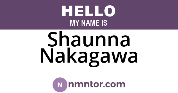 Shaunna Nakagawa