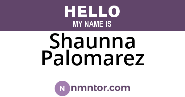 Shaunna Palomarez