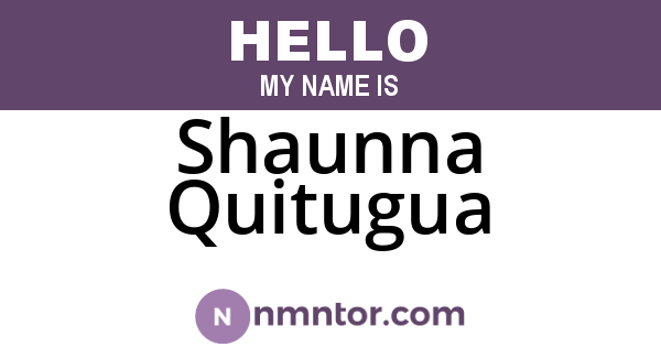 Shaunna Quitugua
